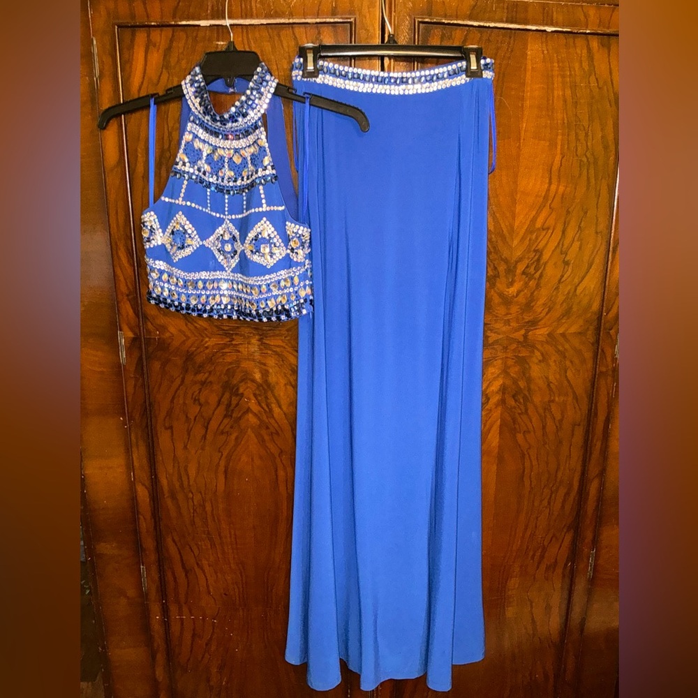 Chicas 2 pc Prom Maxi Skirt & Halter Top Size S - Picture 16 of 16